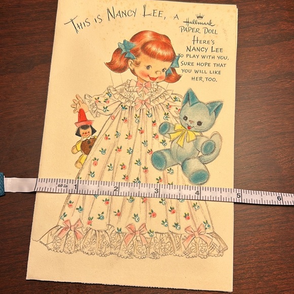 Vintage Hallmark Paper Doll “Nancy Lee” Card & Envelope - Picture 12 of 13